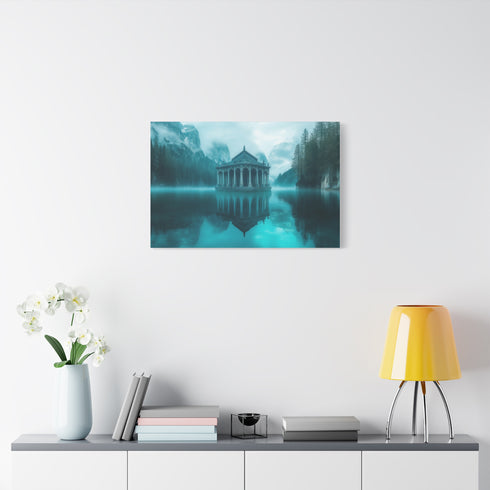 Glass Temple Submerged in Dream Lake (Edition II) — Canvas Wall Art — Product Detail View 7