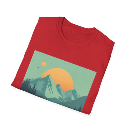 Mountain Majesty: Minimalist Landscape T-shirt