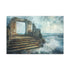 Crystal Tide Sweeping over Ruins (Edition II) — Canvas Wall Art — Living Room Wall Lifestyle View