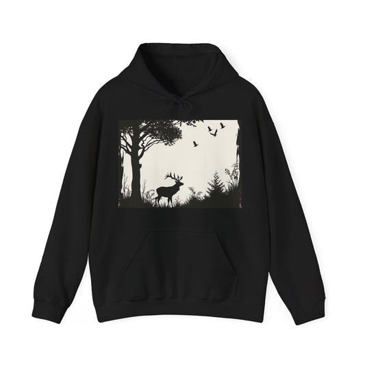 Wild Whispers: Embark on a Journey into the Heart of Nature in This Wildlife Silhouette Hoodie | Hoodies | DTG, Hoodies, Men's Clothing, Regular fit, Unisex, Women's Clothing | Prints with Passion