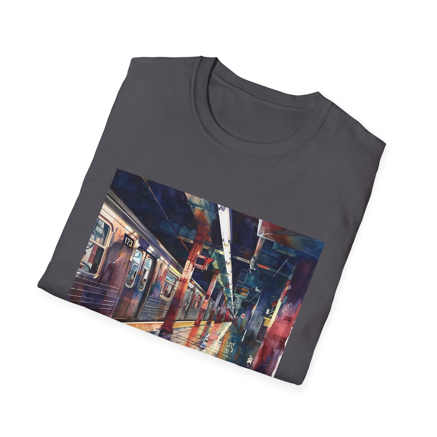 ## The City That Never Sleeps in Watercolor: The New York Subway T-shirt