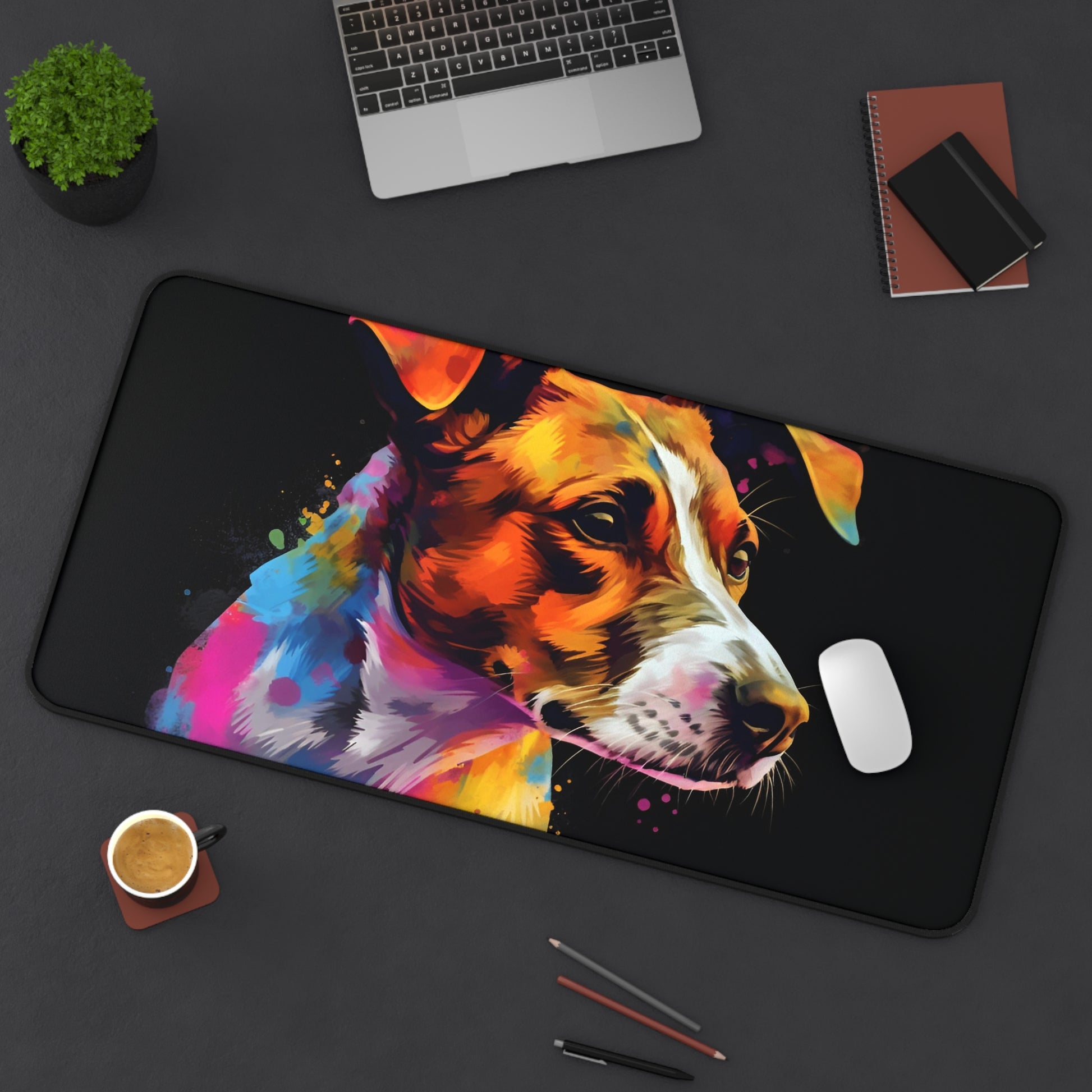 Jack Russell Puppy Desk Protector | Desk Mat | Accessories, Back-to-School, Desk, Fall Bestsellers, Home & Living, Mouse pad, Mouse Pads, Mousepad, Seasonal Picks, Stationery, TikTok | Prints with Passion