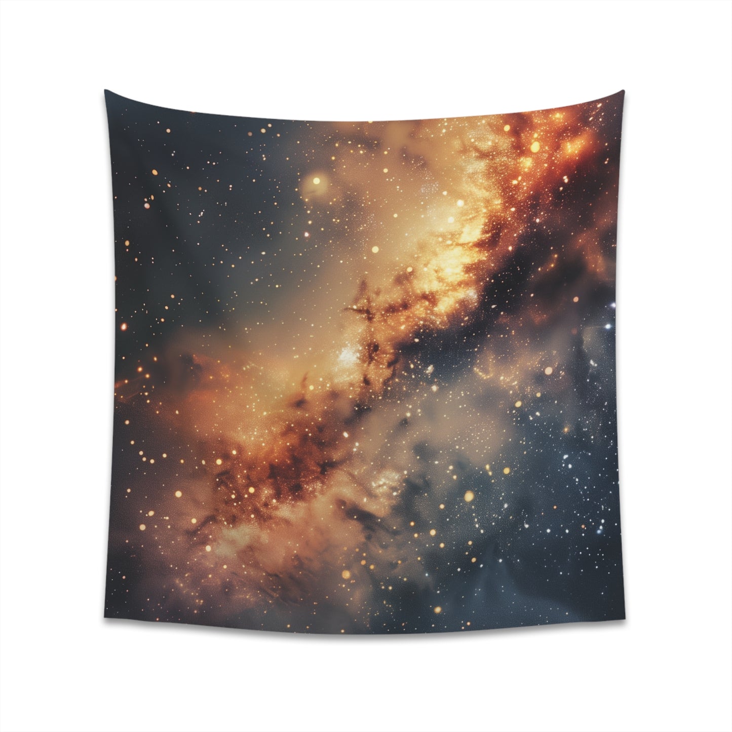 "Captivating Cosmic Symphony Galaxy Tapestry - High-Quality, Stylish, and Perfect for All Seasons - Available in 34" × 40" and 57" × 57" Sizes"