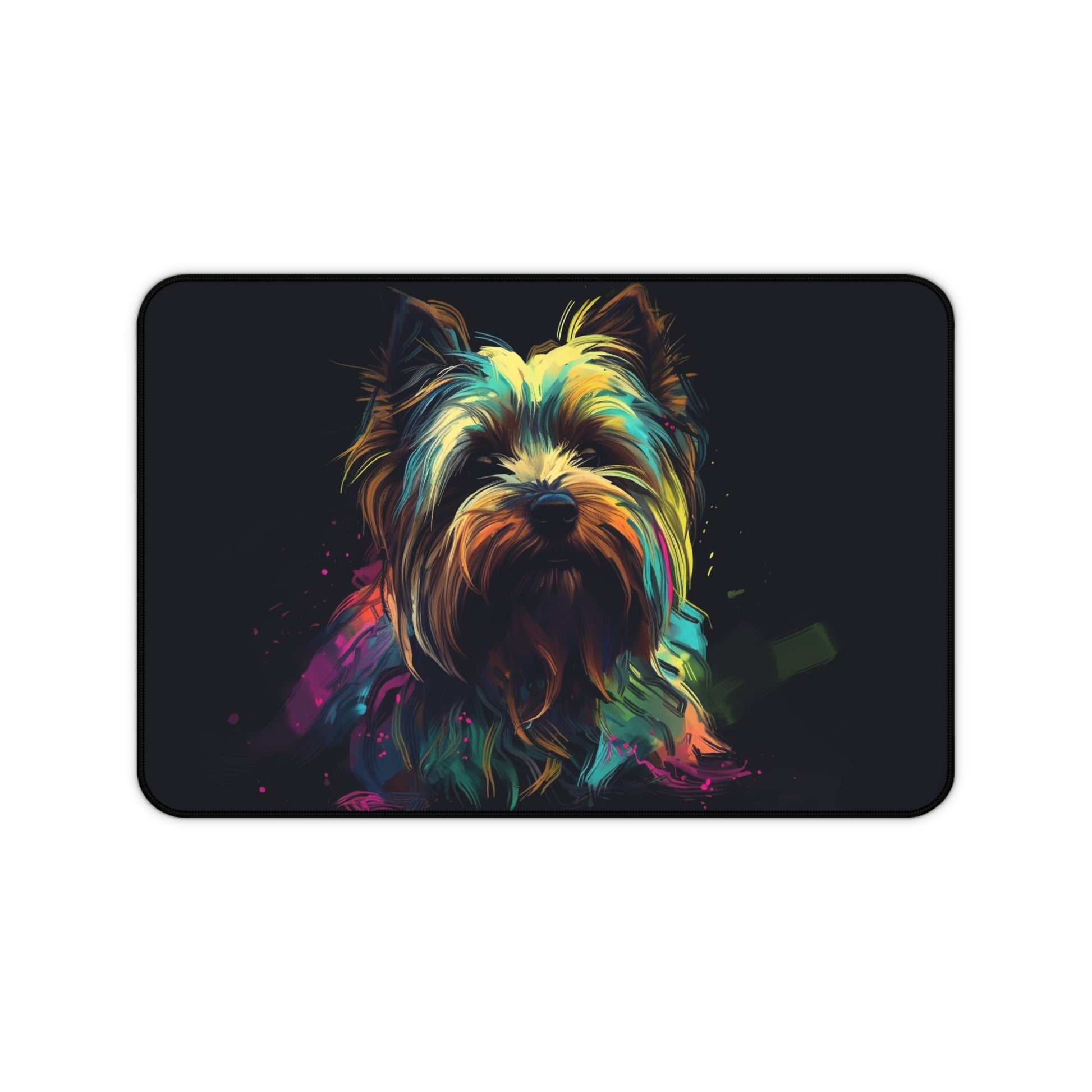 "Adorable Yorkie Terrier Desk Mat - Stay Organized in Style!"