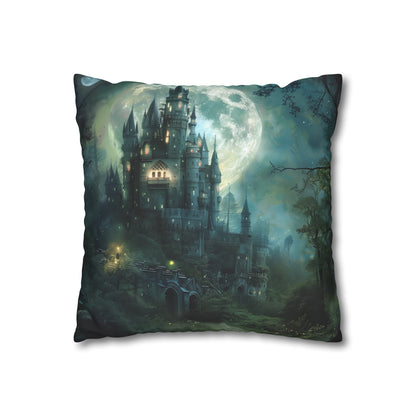 "Enchanting Moonlit Castle Dreams Pillowcase - High-quality material, comfortable, stylish, perfect for all seasons. Makes a great gift. Shop now!"