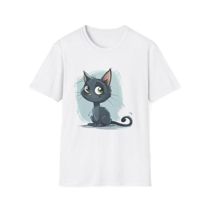 Meowgical Moments: Adorable Cartoon Cat T-Shirt