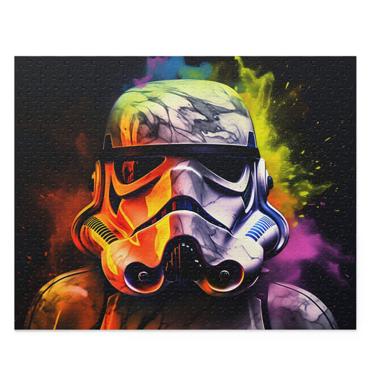 Neon Storm Trooper Watercolor Puzzle | Puzzle | Back-to-School, Fall Picks, Games, Holiday Picks, Home & Living, Puzzles, TikTok, Valentine's Day, Valentine's Day Picks | Prints with Passion