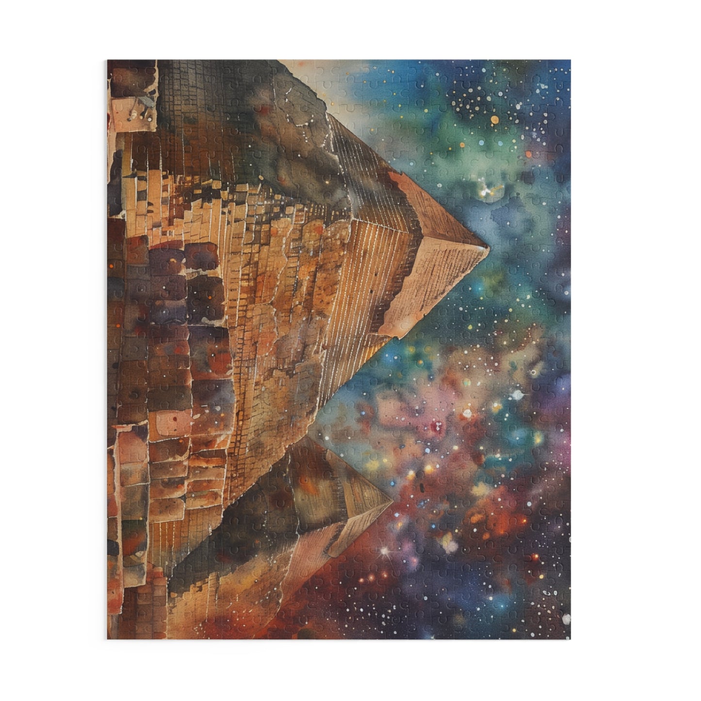 Egyptian Pyramids Watercolor Jigsaw Puzzle