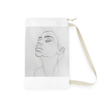 Modern Minimalist Face Laundry Bag - Durable, Stylish Laundry Essential