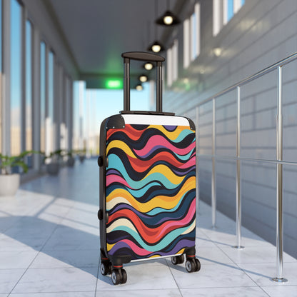 Retro Waves Vibrant Suitcase Set