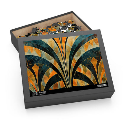 "Deco Abstract Puzzle Collection - Intricate patterns and vibrant colors for immersive fun and relaxation"