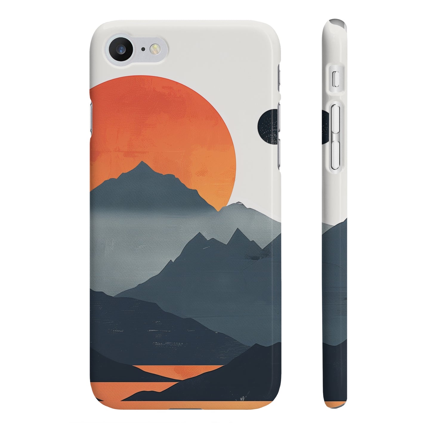 Mountain Sunrise: Minimalist Phone Case