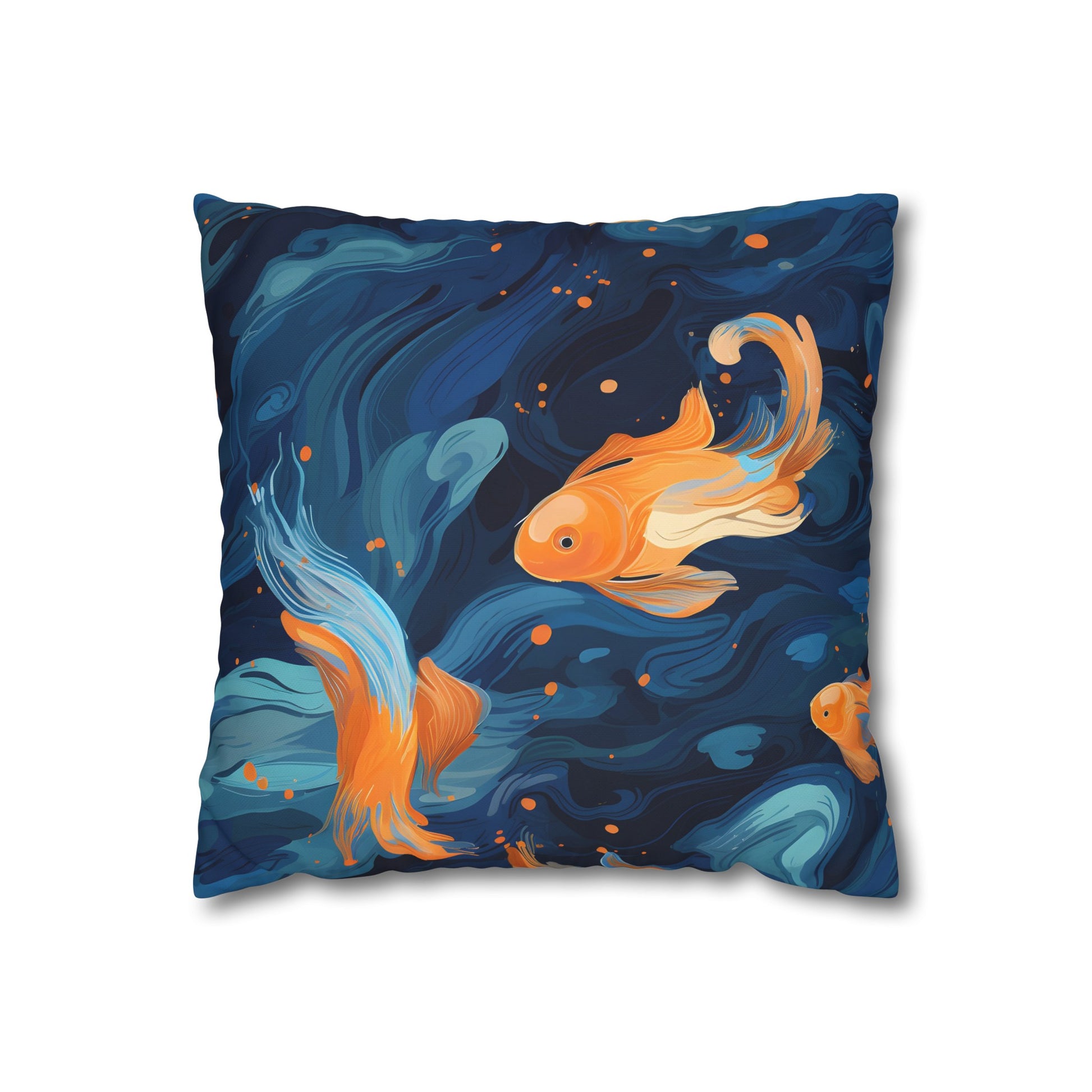 Golden Koi Pond Pillowcase | Pillow Cases | All Over Print, AOP, Bed, Bedding, Home & Living, Indoor, Pillow Case, Pillow Covers, Pillows & Covers, Sublimation | Prints with Passion