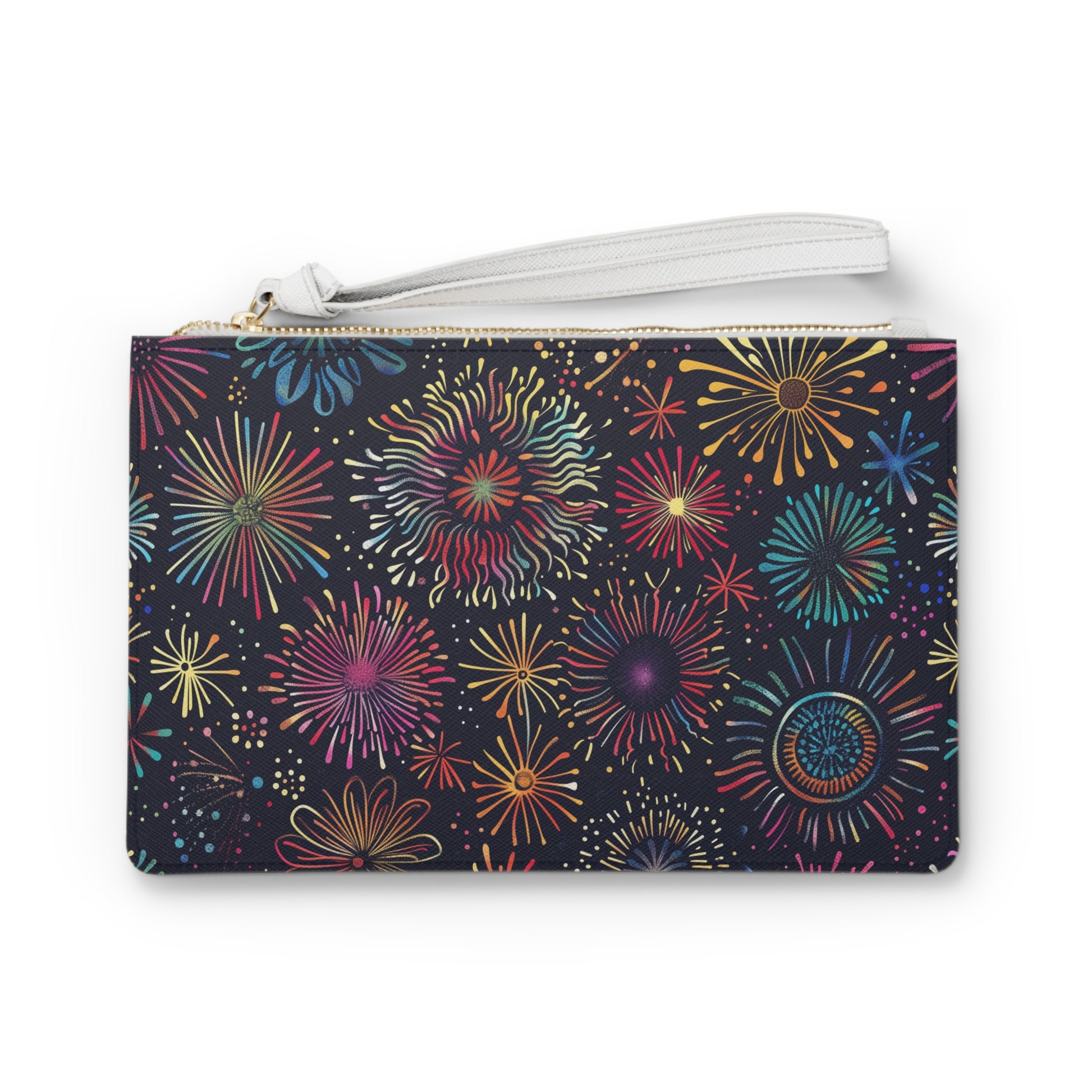 Fireworks Fiesta Clutch Bag | Clutch Bags | Accessories, All Over Print, AOP, Assembled in the USA, Assembled in USA, Bags, Made in the USA, Made in USA, Vegan | Prints with Passion