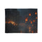 Floating Lanterns Guiding Ghost Ship Plush Fleece Throw Blanket