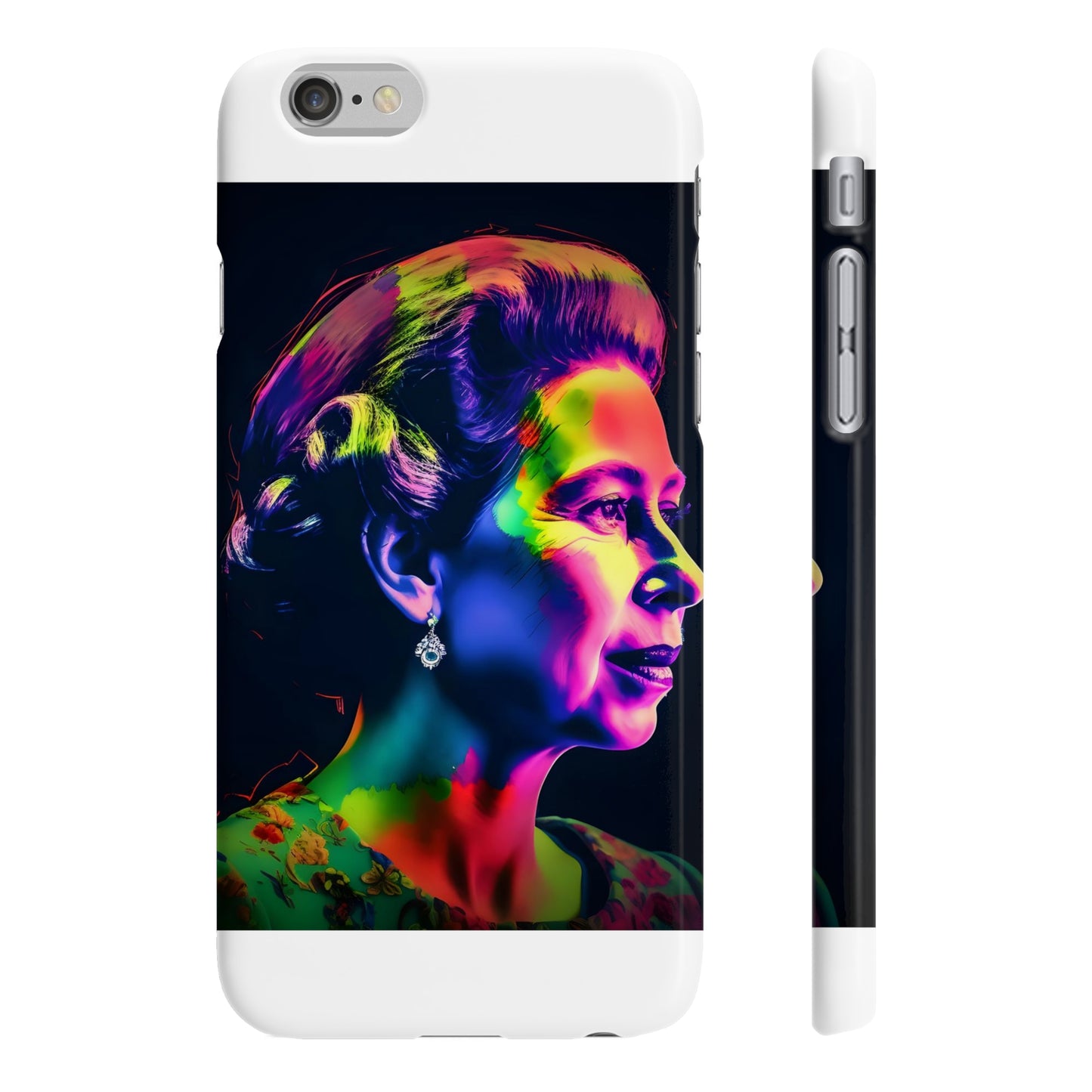 Neon Majesty: Young Queen Elizabeth Phone Case | Phone Case | Accessories, Glossy, iPhone Cases, Matte, Phone Cases, Samsung Cases, Slim | Prints with Passion