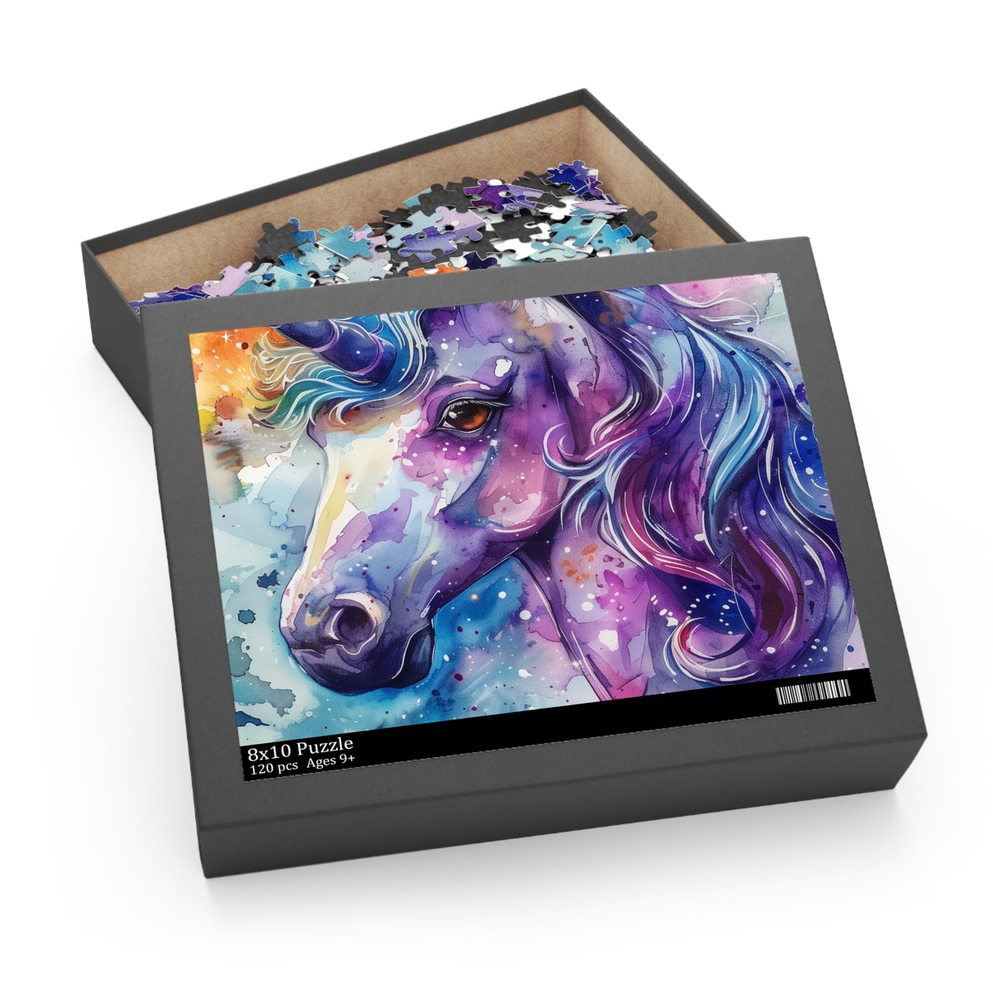 Watercolor Unicorn Jigsaw Puzzle | Puzzle | Back-to-School, Fall Picks, Games, Holiday Picks, Home & Living, Puzzles, TikTok, Valentine's Day, Valentine's Day Picks | Prints with Passion