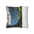 Lauterbrunnen Valley Switzerland Steep Cliffs Double-Sided Square Cushion Cover