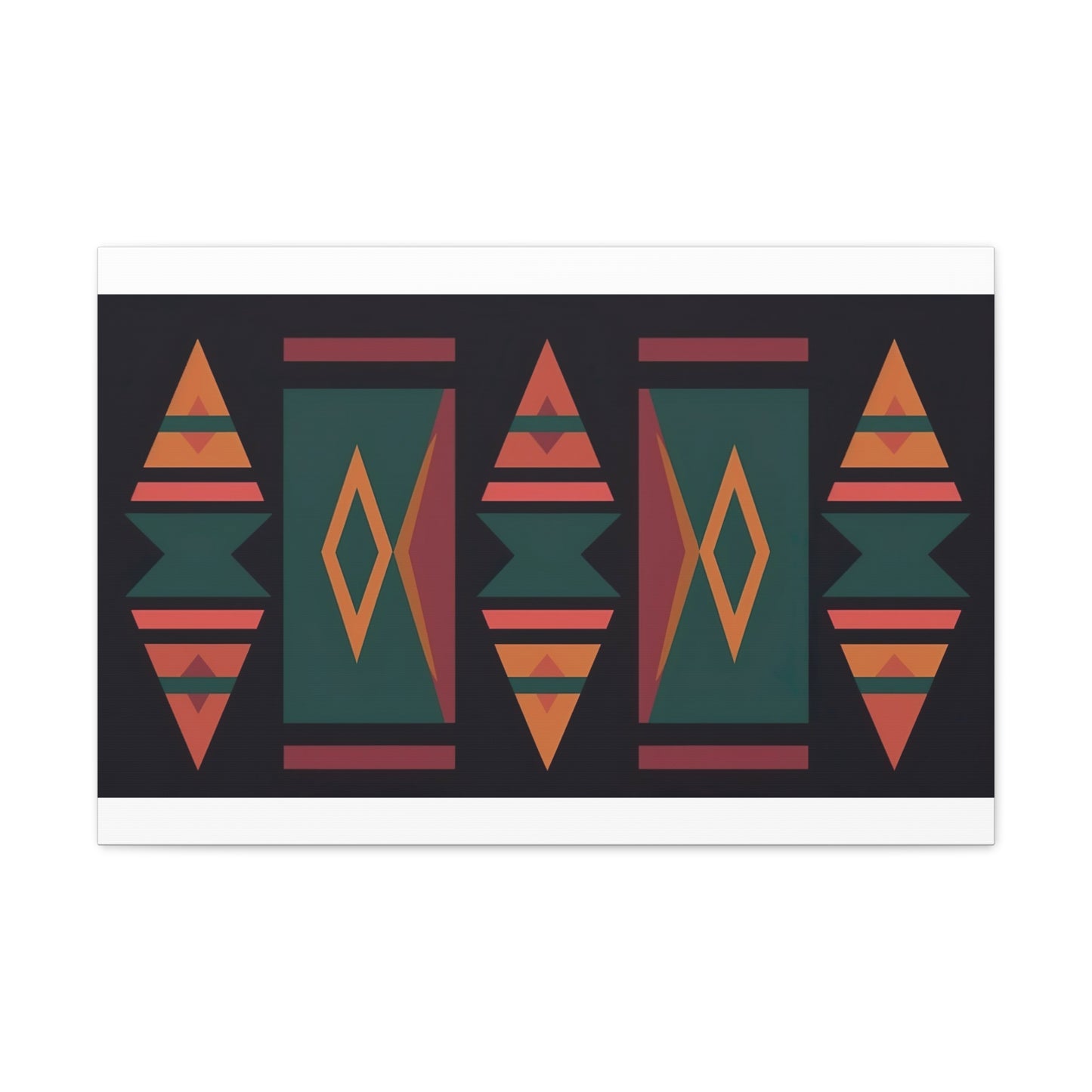 Aztec Pattern Canvas Print featuring Vibrant Aztec Clothing Design | Canvas | Art & Wall Decor, Canvas, Fall Picks, Hanging Hardware, Home & Living, Indoor, Top Spring Products, Valentine's Day promotion | Prints with Passion