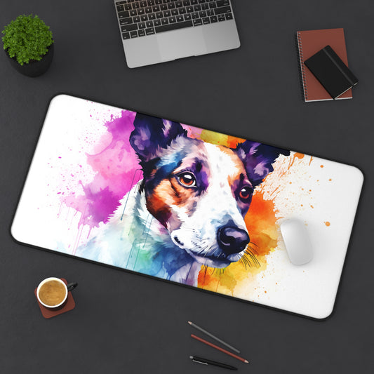 Jack Russell Desk Mat Joy | Desk Mat | Accessories, Back-to-School, Desk, Fall Bestsellers, Home & Living, Mouse pad, Mouse Pads, Mousepad, Seasonal Picks, Stationery, TikTok | Prints with Passion