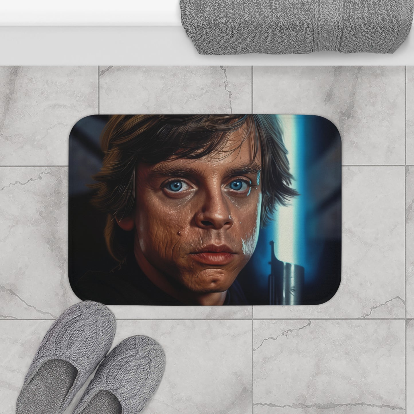 Jedi Master Bath Mat | Bath Mats | Bath, Bathroom, Home & Living, Indoor, Sublimation | Prints with Passion