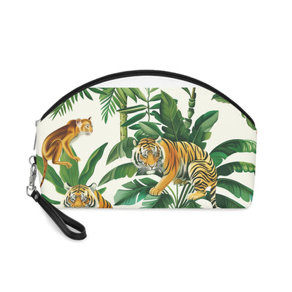 Tropical Tiger Makeup Bag | Makeup Bag | Accessories, All Over Print, AOP, Cosmetics, Pouches, Sublimation, Travel Accessories, With zipper | Prints with Passion