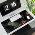Lava Moth Resting on Burning Scroll (Edition II) — XL & XXL Desk Mat — 3mm Non-Slip Natural Rubber Base Detail