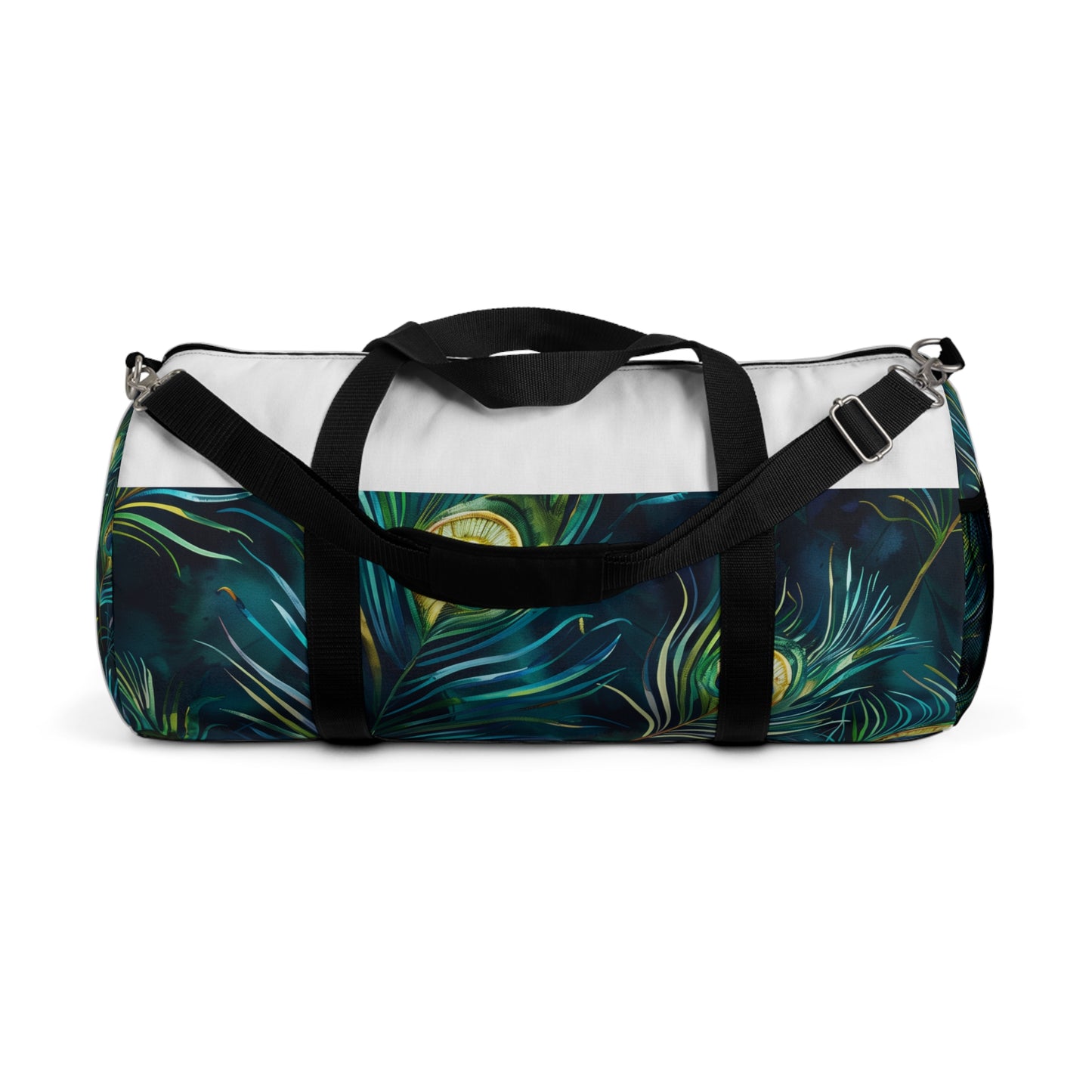 Peacock Feathers Duffel in Blue