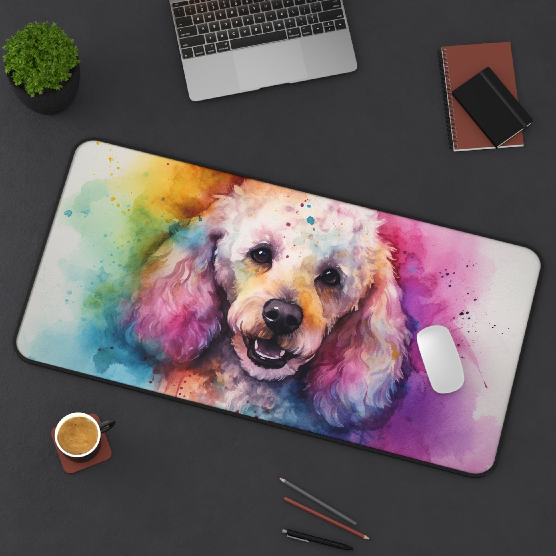 Poodle Paradise Desk Mat | Desk Mat | Accessories, Back-to-School, Desk, Fall Bestsellers, Home & Living, Mouse pad, Mouse Pads, Mousepad, Seasonal Picks, Stationery, TikTok | Prints with Passion