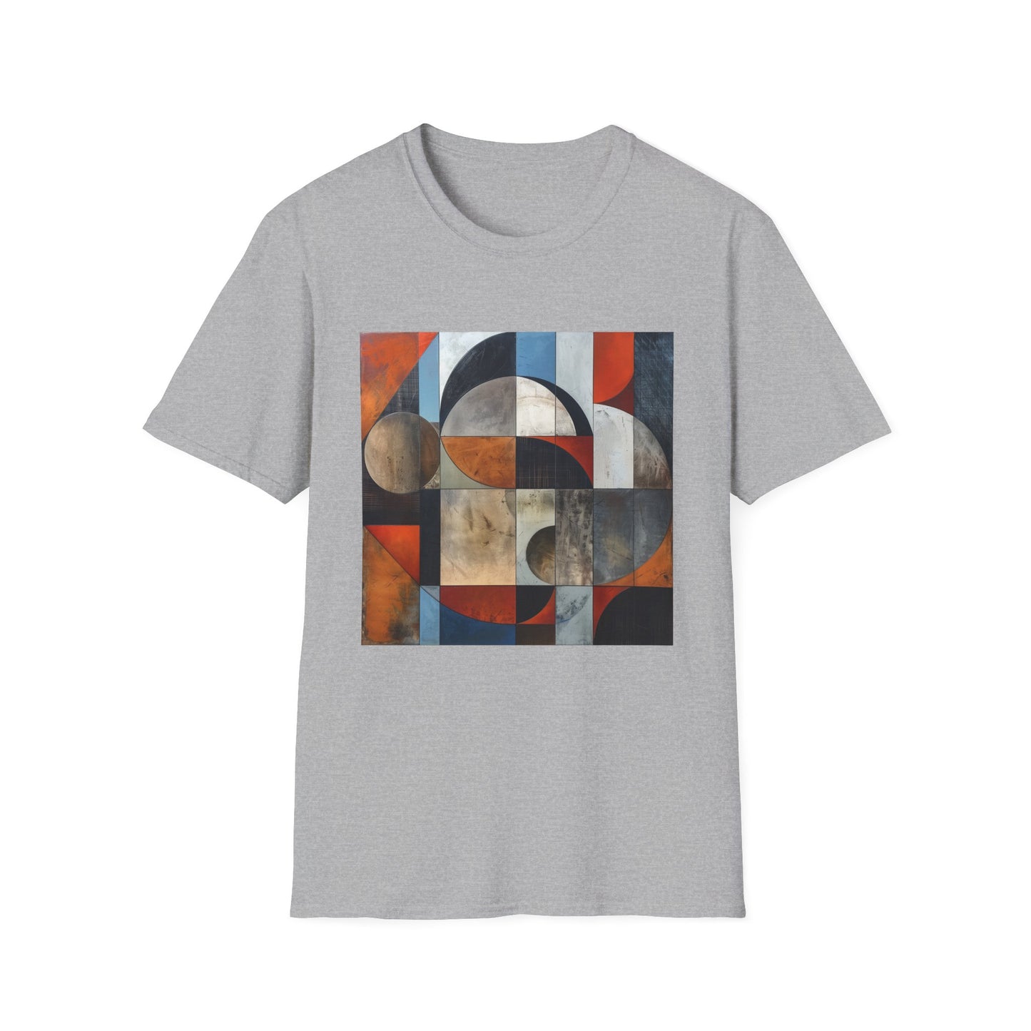 Abstract Shirt: Geometric Symphony: Interwoven Worlds T-Shirt