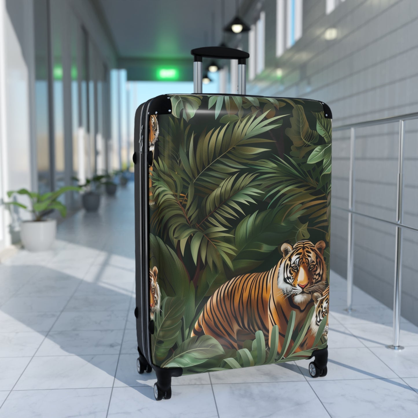 Tiger Print Jungle Safari Suitcase