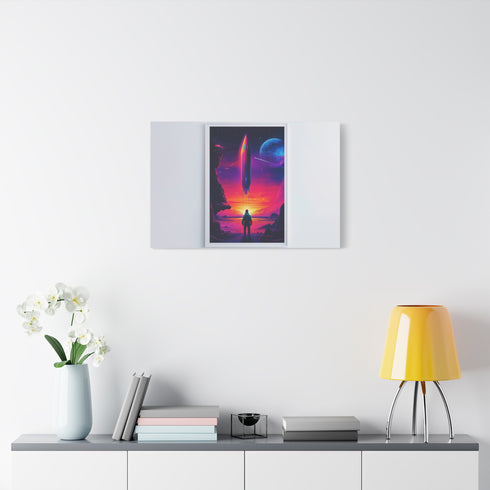 Epic Retro Sci-Fi Space Opera Nebula — Canvas Wall Art — Product Detail View 7