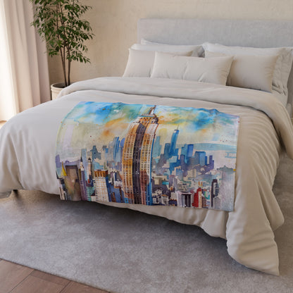 this blanket will transport you to the heart of the Big Apple with its timeless charm and sophistication.