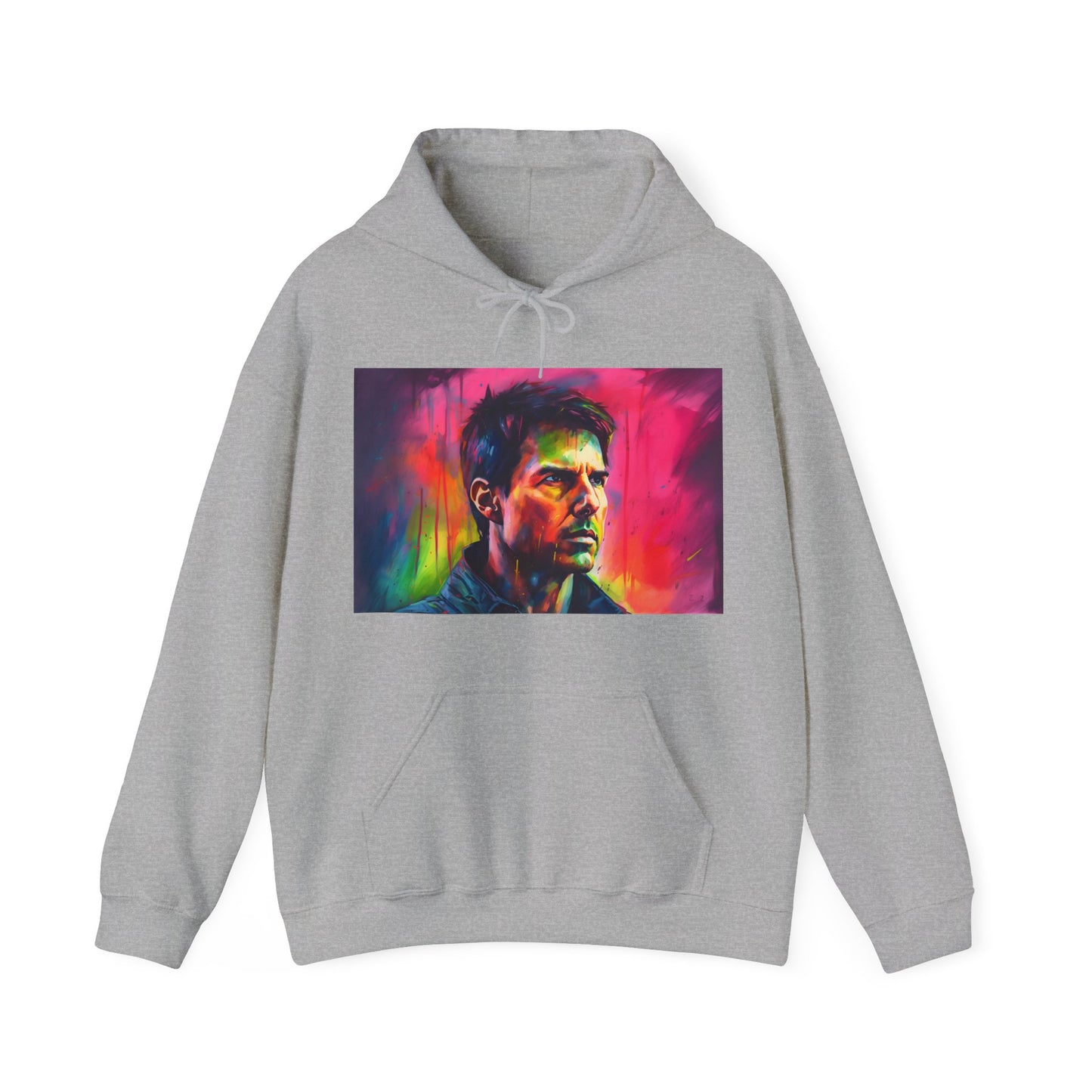 Tom Cruise Neon Watercolor Hoodie.