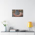 Chinchilla Cute Watercolor — Canvas Wall Art — Kiln-Dried Pine Frame & Ready-to-Hang Back View