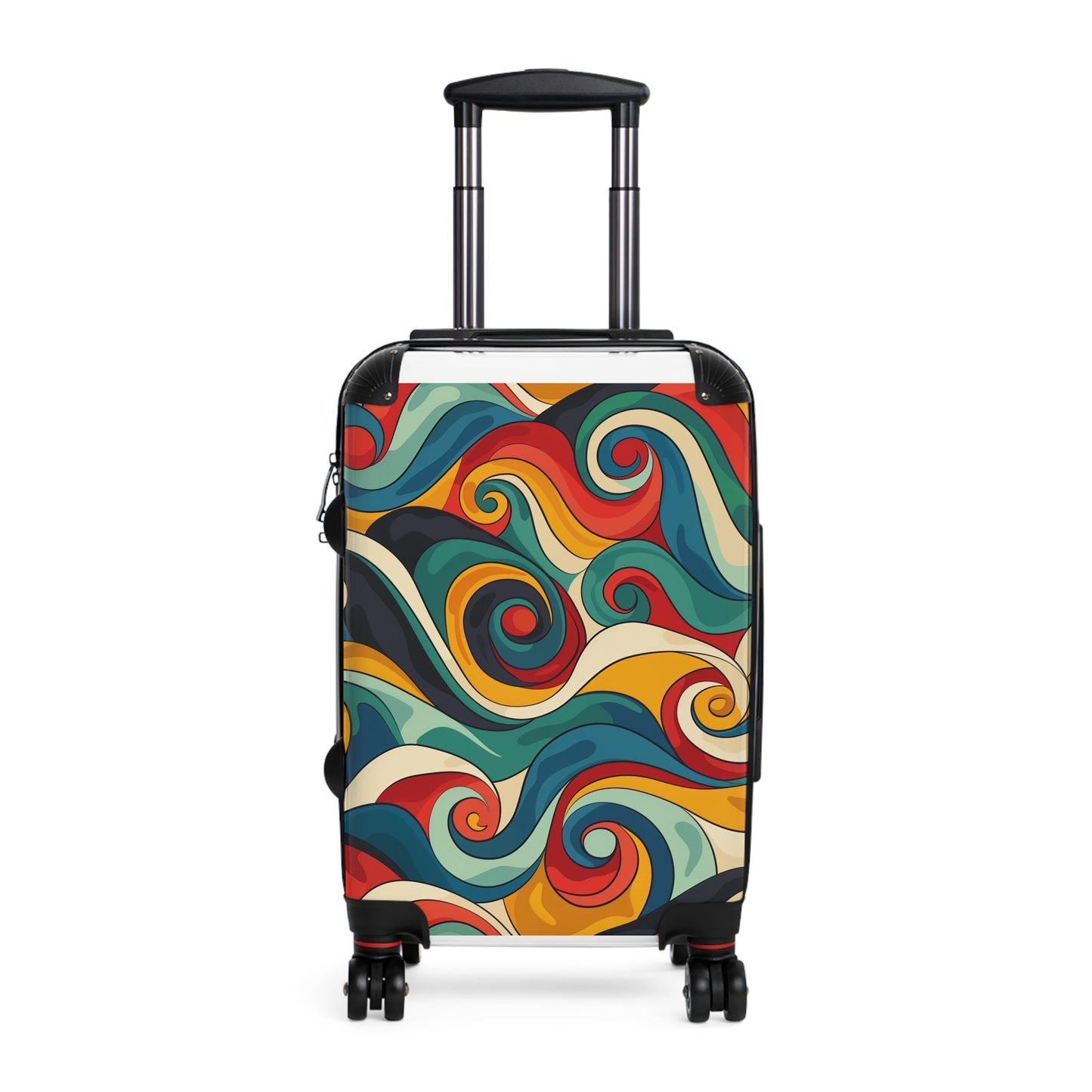 Retro Waves Vibrant Suitcase Pattern