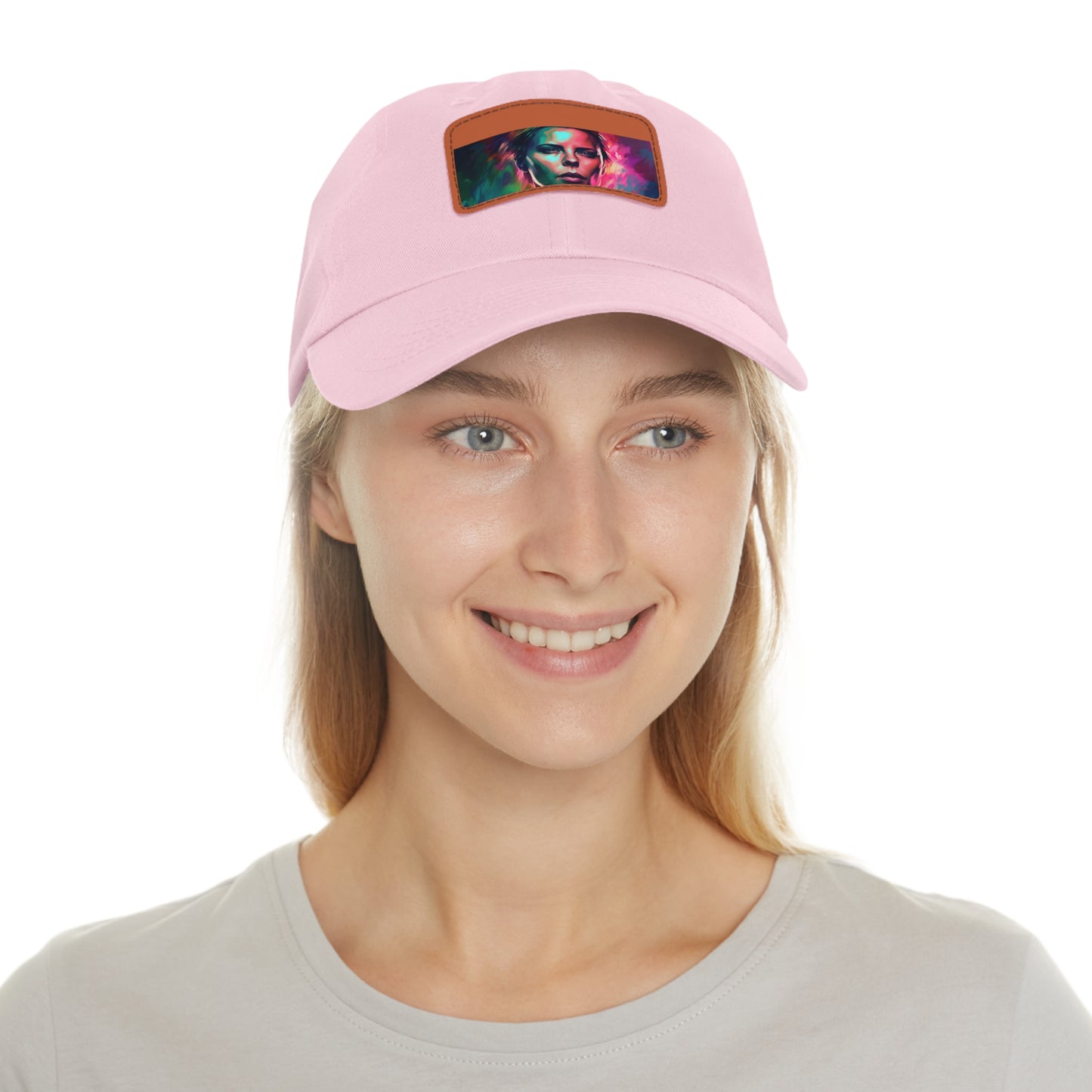 Neon Watercolor Charm: Charlize Theron Edition Baseball Cap