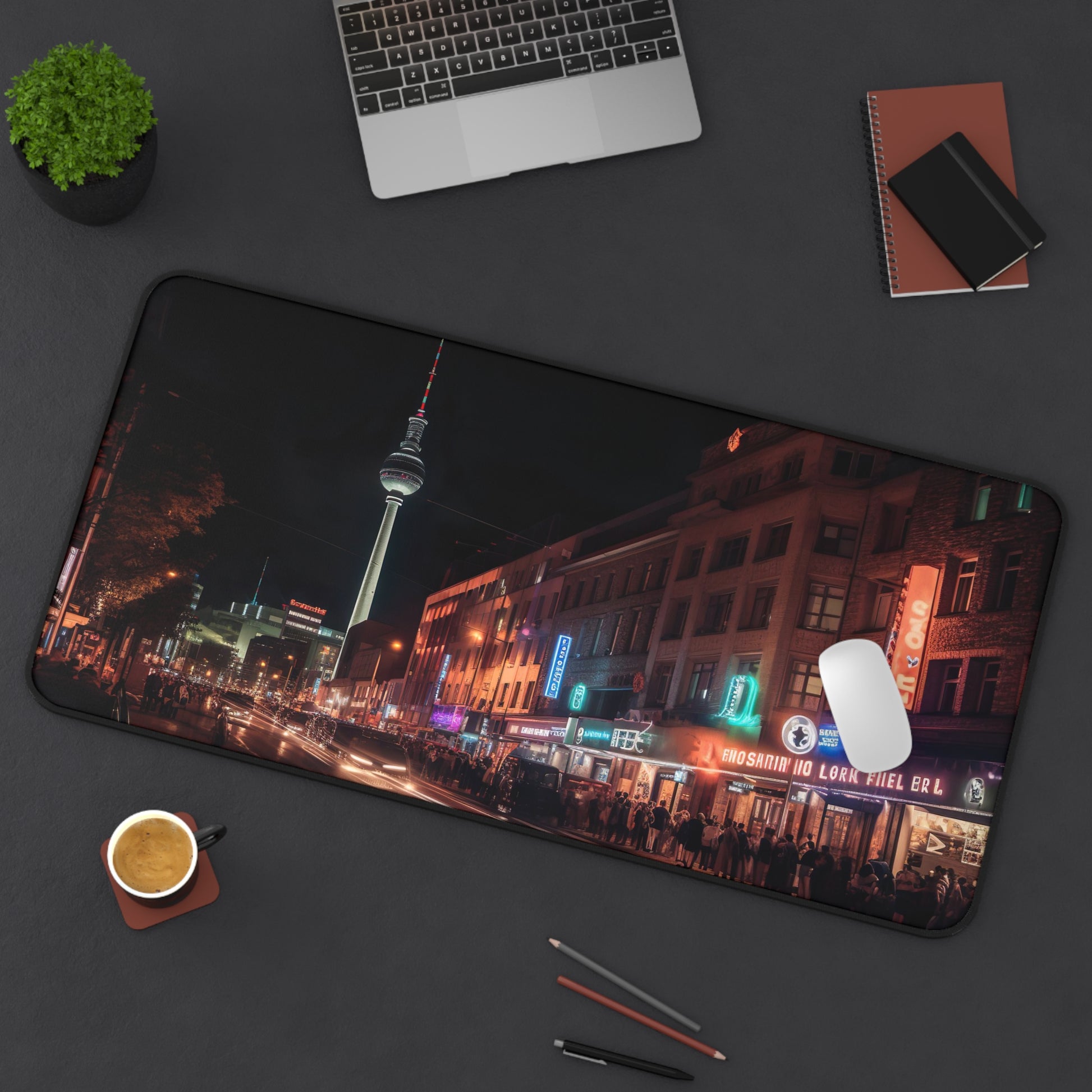 Berlin Night Desk Mat | Desk Mat | Accessories, Back-to-School, Desk, Fall Bestsellers, Home & Living, Mouse pad, Mouse Pads, Mousepad, Seasonal Picks, Stationery, TikTok | Prints with Passion