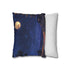 Full Moon Night — 40×40 Cushion Cover — Sofa & Living Room Lifestyle View