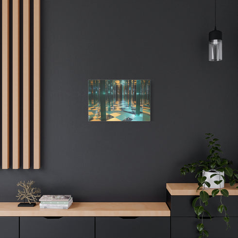 Mirror Maze Reflecting Other Dimensions — Canvas Wall Art — Product Detail View 5