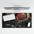 Blossoming Rose in Zero Gravity — XL & XXL Desk Mat — Product Detail View 5