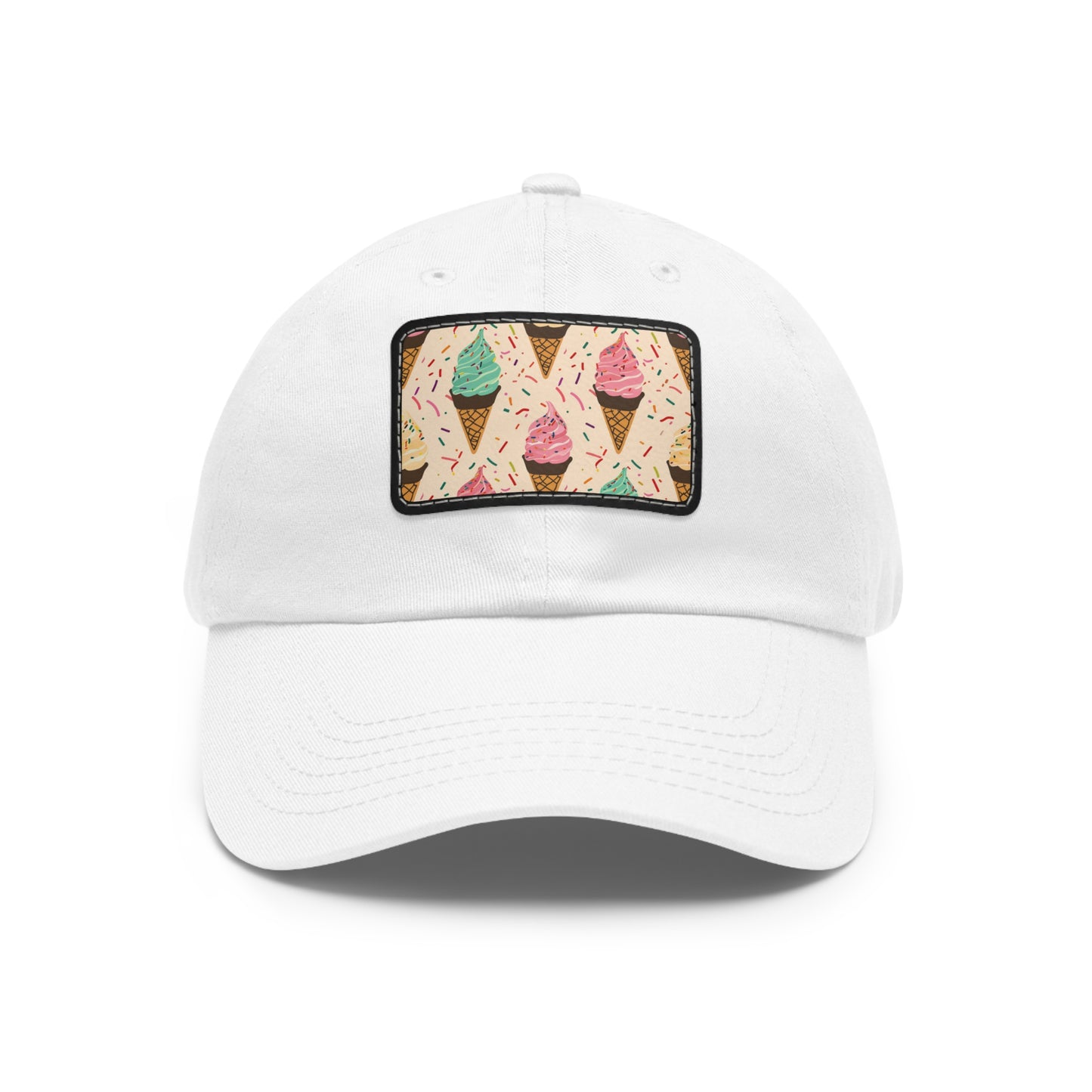 Sweet Treats Cap: Seamless Cone with Sprinkles Design