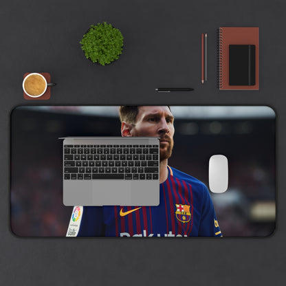 "Enhance your workspace with Lionel Messi 2 desk mat, inspired by the football legend for a stylish and functional desk setup"