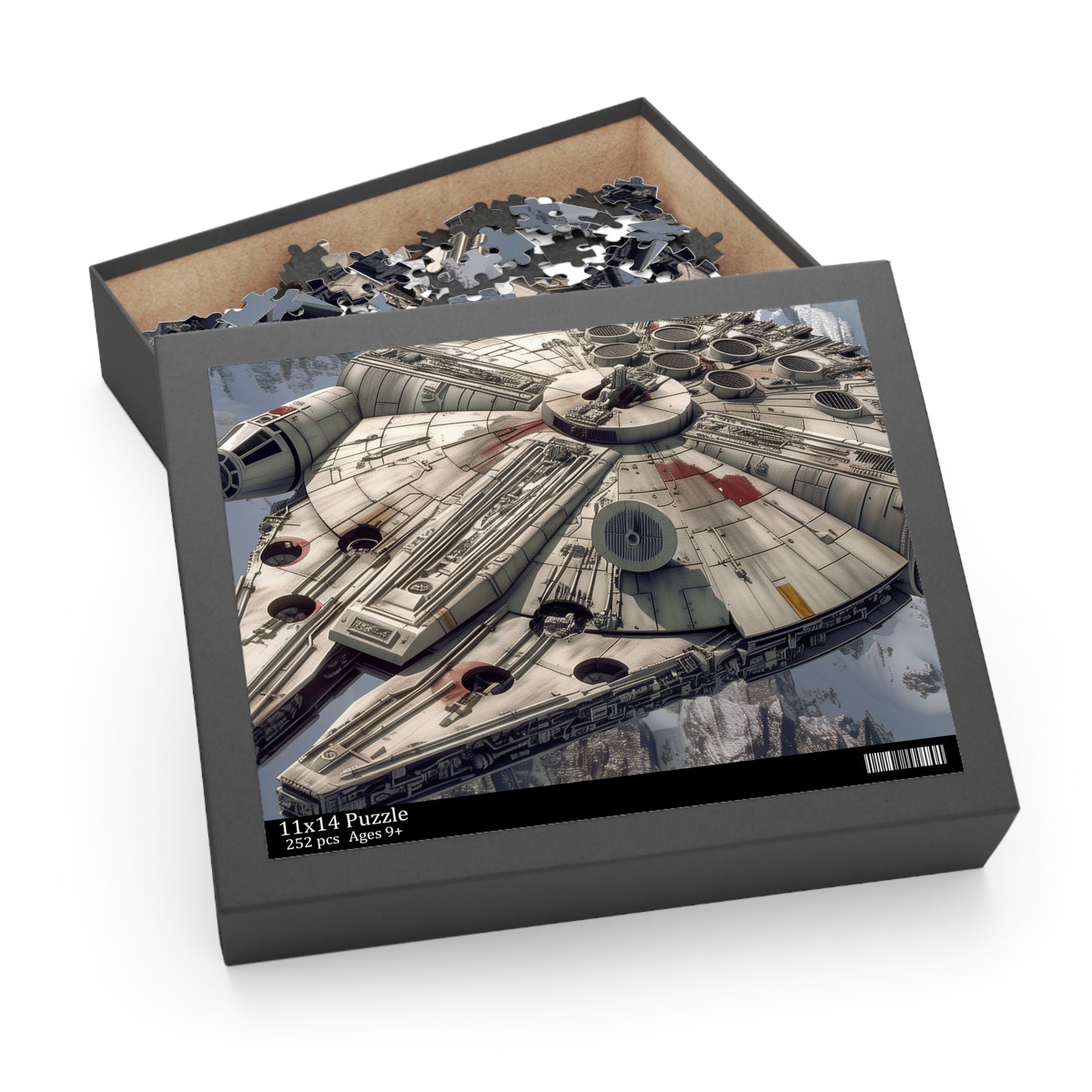 "Star Wars Millennium Falcon jigsaw puzzle - perfect for fans of the iconic space adventure! Engaging and challenging."