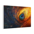 Vortex of Feathers and Starlight Stretched Canvas Wall Art