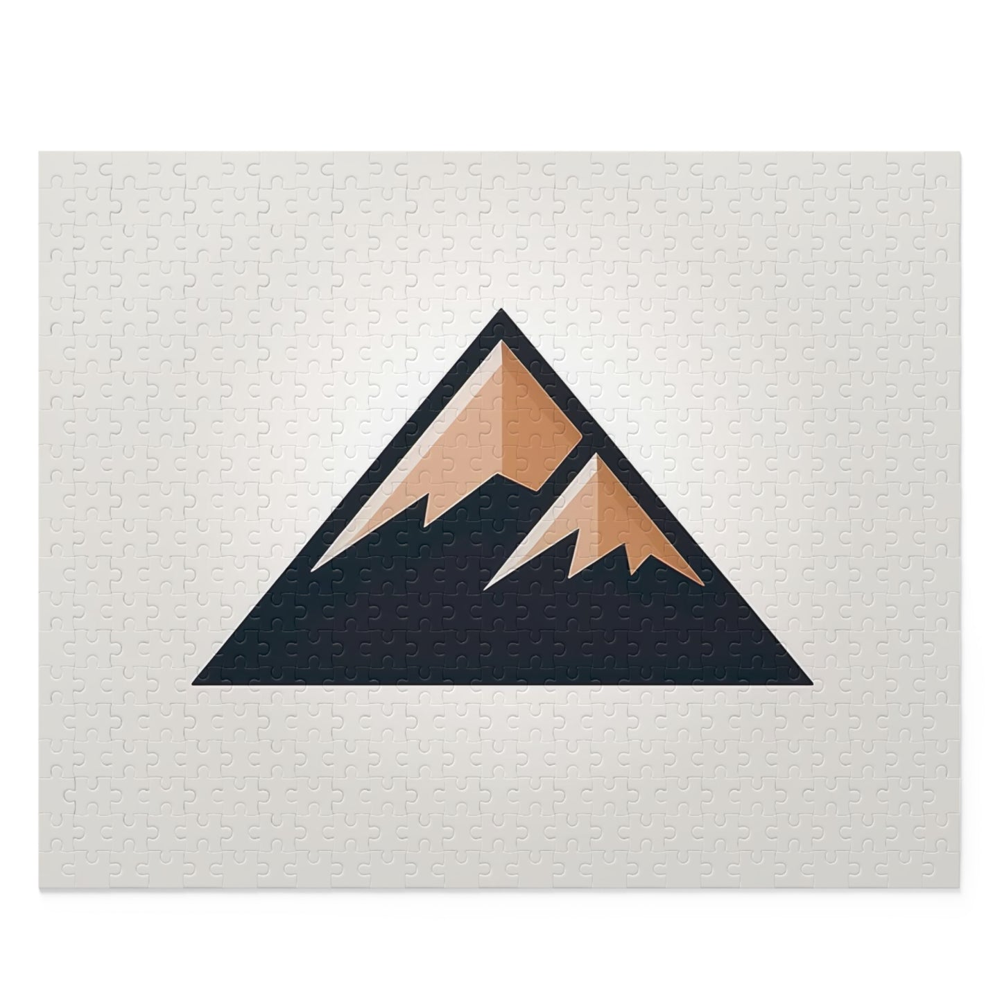 Mountain Logo Jigsaw Puzzle: Piece together a majestic mountain landscape in vibrant colors. Perfect for nature lovers and puzzle enthusiasts.