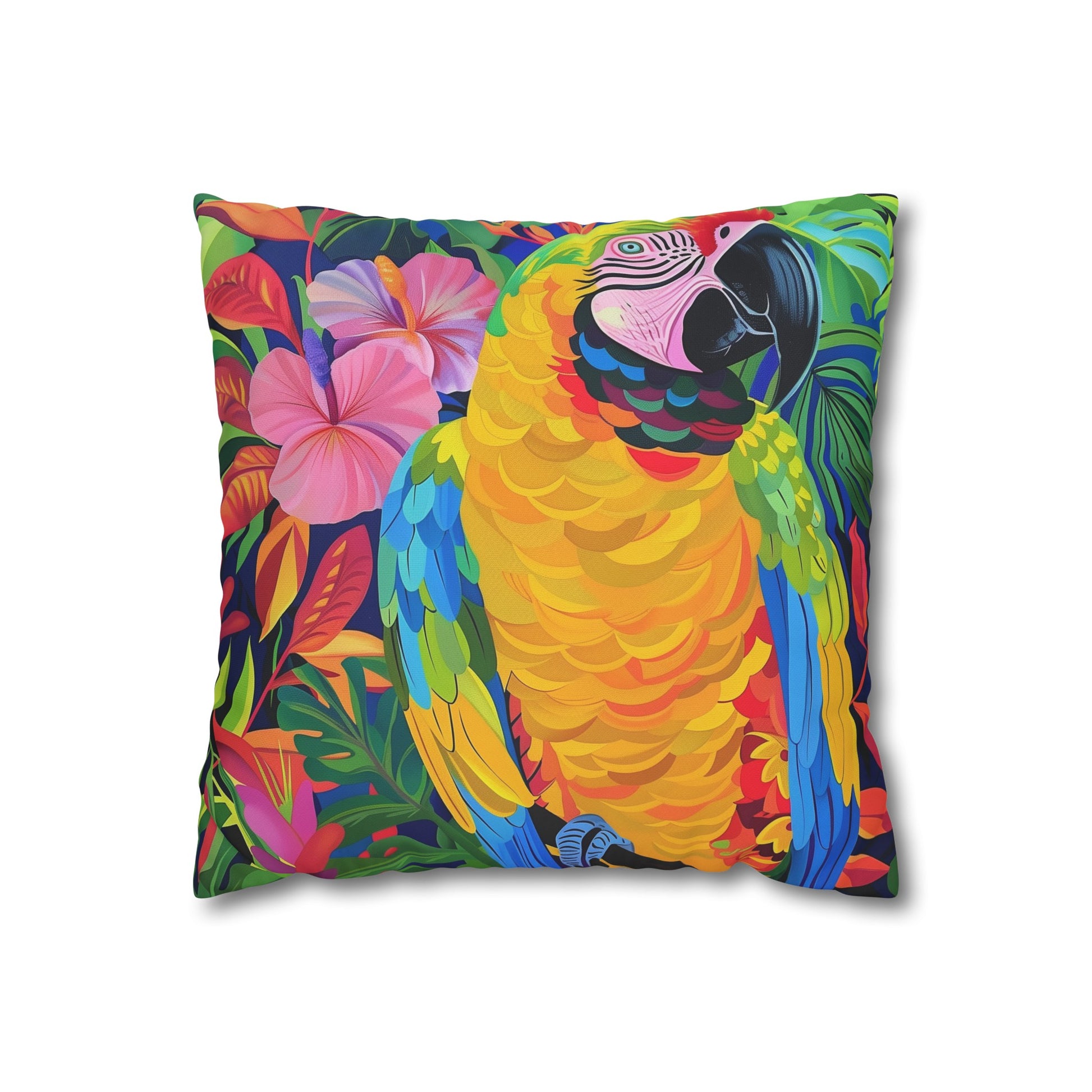 Tropical Parrot Paradise Pillowcase | Pillow Cases | All Over Print, AOP, Bed, Bedding, Home & Living, Indoor, Pillow Case, Pillow Covers, Pillows & Covers, Sublimation | Prints with Passion