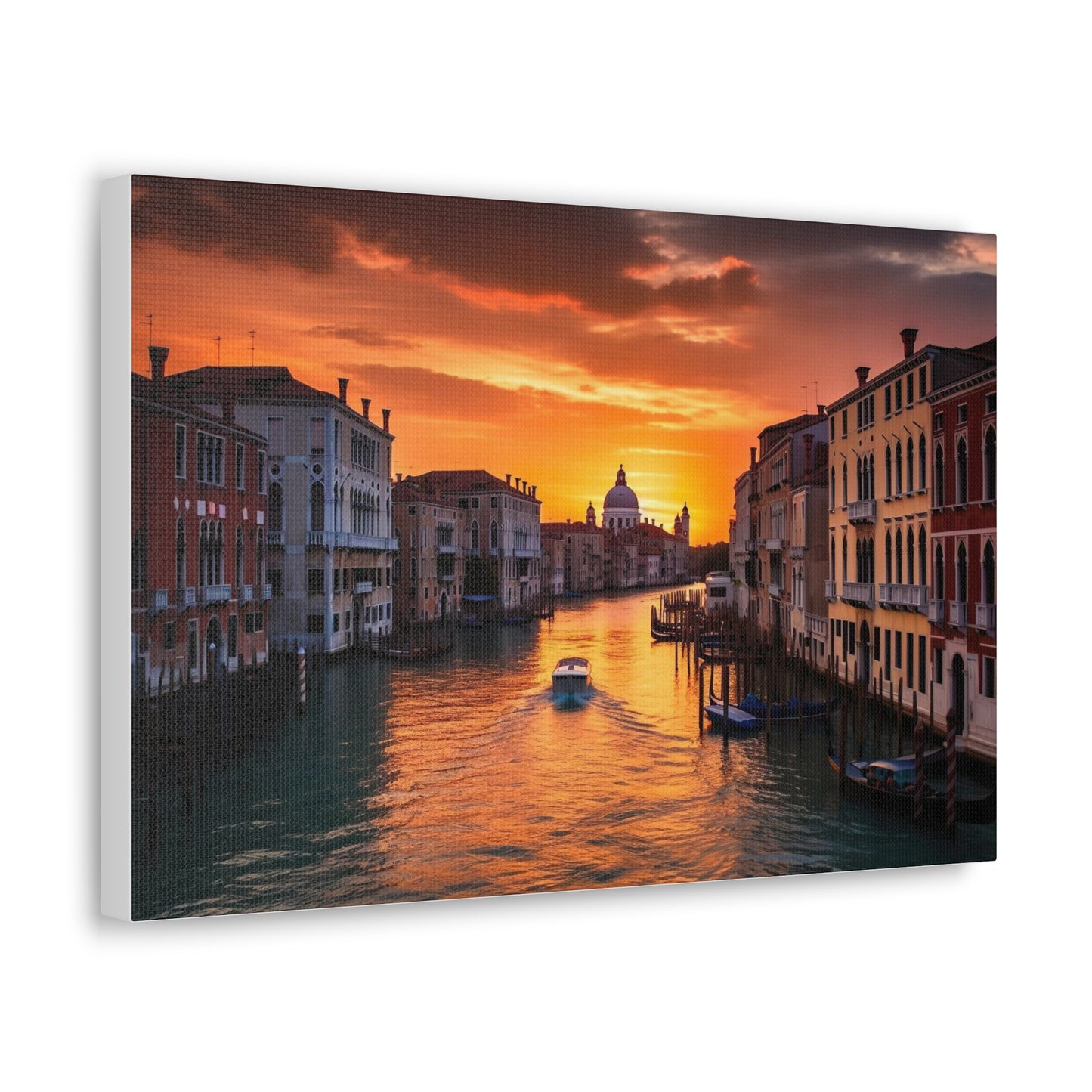 Venice Canal Reflections Canvas Print