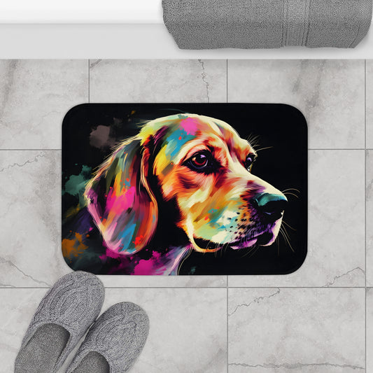 Beagle Love Bath Mat | Bath Mats | Bath, Bathroom, Home & Living, Indoor, Sublimation | Prints with Passion