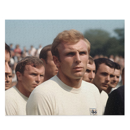 "Vintage Bobby Moore World Cup Puzzle for Soccer Fans - 1966 England Victory Theme"